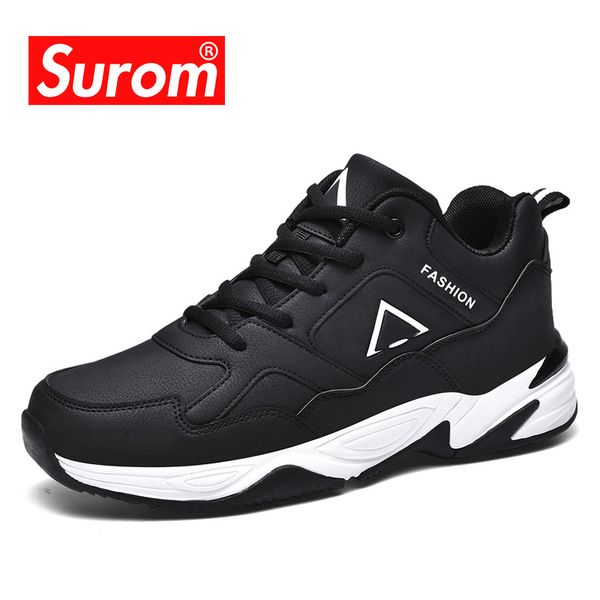 surom spring new casual shoes men pu leather fashion sneakers comfort waterproof outdoor male non-slip footwear size 39-48, Black
surom spring new casual shoes men pu leather fashion sneakers comfort waterproof outdoor male non-slip footwear size 39-48, Black
