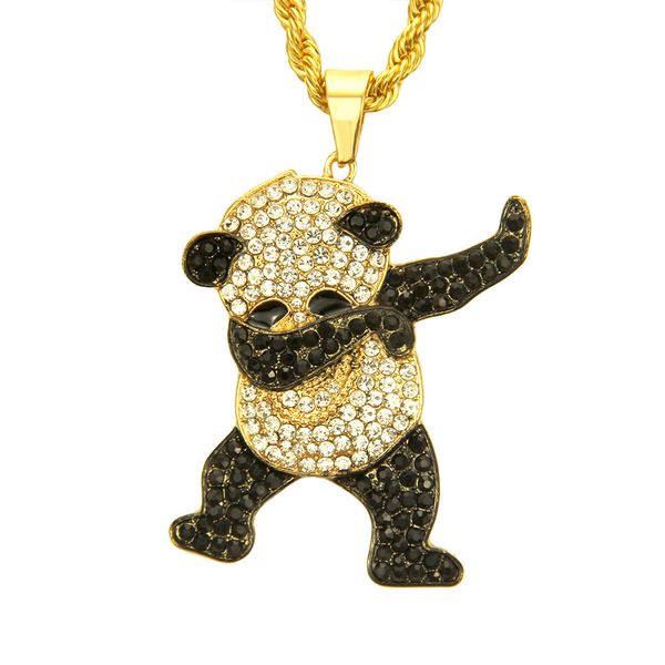 euro-american hip-hop panda pendant necklace nightclub exaggerated cool long pendant accessories, Silver
euro-american hip-hop panda pendant necklace nightclub exaggerated cool long pendant accessories, Silver