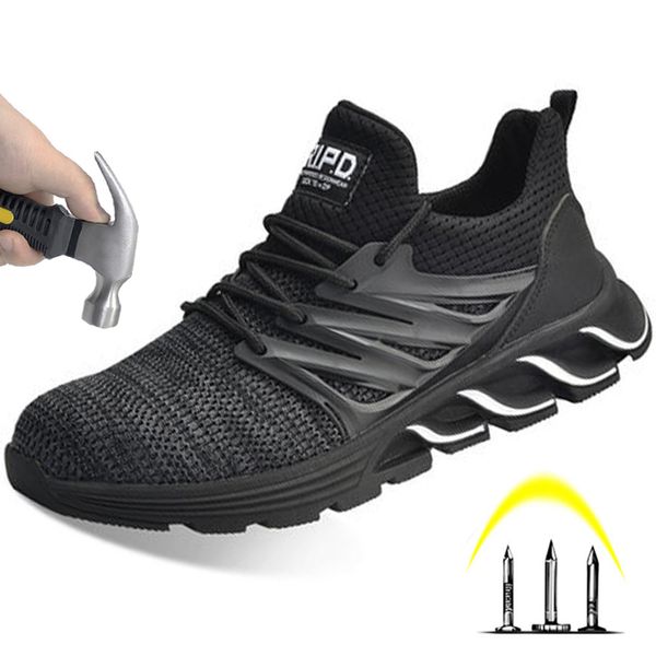outdoor wild anti-smashing anti-piercing steel toe cap work safety shoes comfortable non-slip lightweight breathable men's boots, Black
outdoor wild anti-smashing anti-piercing steel toe cap work safety shoes comfortable non-slip lightweight breathable men's boots, Black