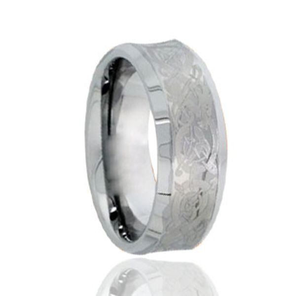 dragon mark laser engraving tungsten ring wholesales 8mm for men, Silver
dragon mark laser engraving tungsten ring wholesales 8mm for men, Silver