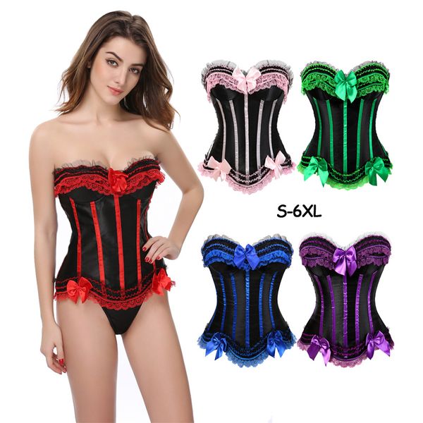 fashion women lingerie zipper corset lace up shapewear gothic overbust waistband striped bustiers corsets body shaper s-6xl, Black;white
fashion women lingerie zipper corset lace up shapewear gothic overbust waistband striped bustiers corsets body shaper s-6xl, Black;white