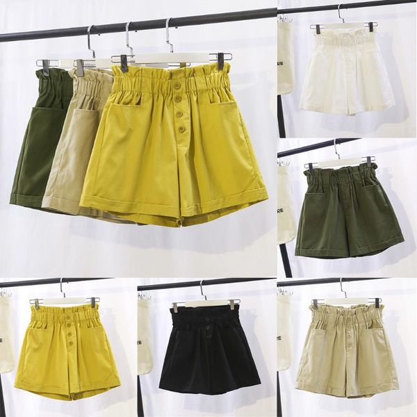 women's pants elasticated high waist breasted shorts loose thin wide leg pants vintage short loose wide leg short, White;black
women's pants elasticated high waist breasted shorts loose thin wide leg pants vintage short loose wide leg short, White;black