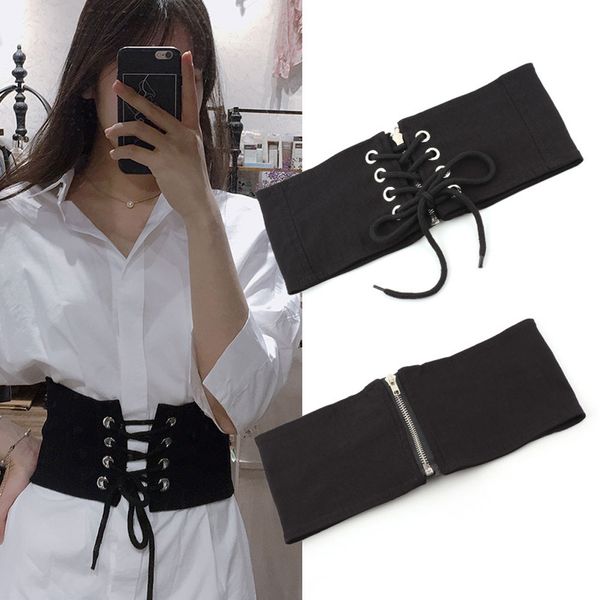 1pcs women stretchy belt for dresses elastic wide waist lacing girdle wrap trainer shapewear women, Black;white
1pcs women stretchy belt for dresses elastic wide waist lacing girdle wrap trainer shapewear women, Black;white