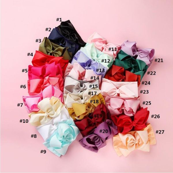 bulk kids soft bowknot nylon headbands,large 5" solid ribbon hair bow match nylon headbands children girls hair accessories, Slivery;white
bulk kids soft bowknot nylon headbands,large 5" solid ribbon hair bow match nylon headbands children girls hair accessories, Slivery;white