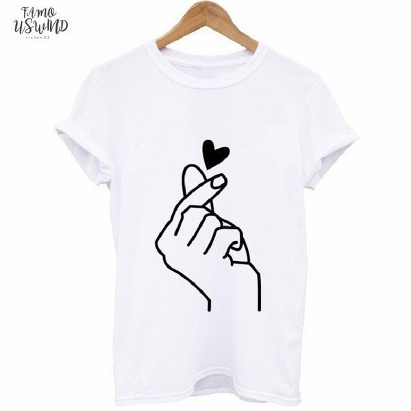 finger heart print t shirt women short sleeve o neck loose tshirt 2020 summer women tee shirt camisetas mujer, White
finger heart print t shirt women short sleeve o neck loose tshirt 2020 summer women tee shirt camisetas mujer, White