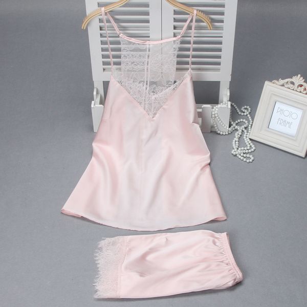 pajamas for women lingerie lace silk pyjama femme ladies sleepwear shorts pyjamas pink women clothing v-neck summer, Blue;gray
pajamas for women lingerie lace silk pyjama femme ladies sleepwear shorts pyjamas pink women clothing v-neck summer, Blue;gray