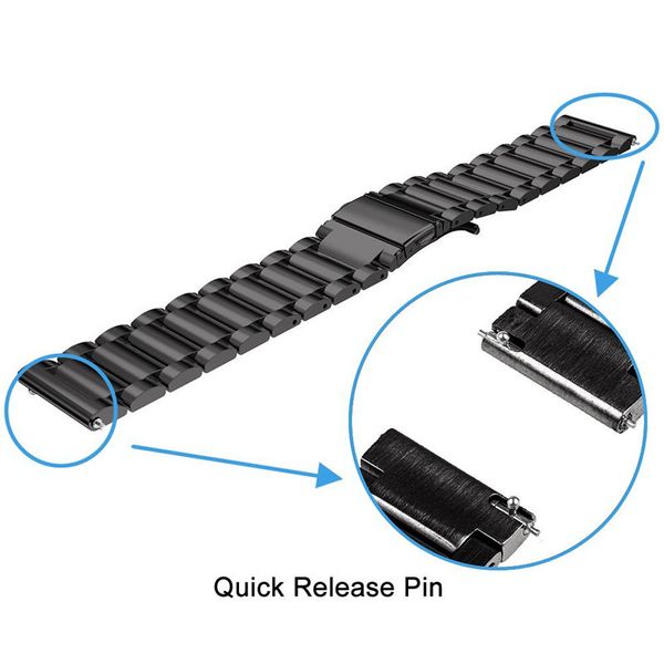 high stainless steel wristband replacement strap accessories for samsung galaxy watch 46mm dsm, Black;brown
high stainless steel wristband replacement strap accessories for samsung galaxy watch 46mm dsm, Black;brown