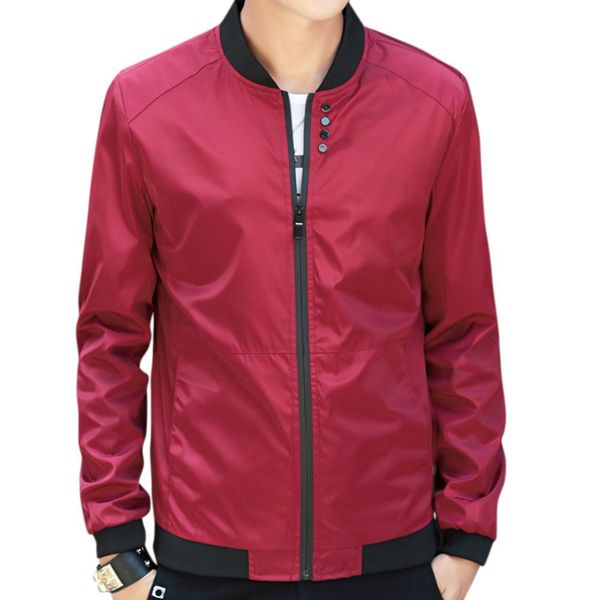 missky 2018 spring autumn men simple casual baseball jacket solid color stand-up collar coat, Black;brown
missky 2018 spring autumn men simple casual baseball jacket solid color stand-up collar coat, Black;brown