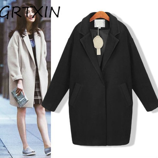 cocoon coat women coat female overcoat female spring autumn slim blend woolen woolen outerwear casaco winter, Black
cocoon coat women coat female overcoat female spring autumn slim blend woolen woolen outerwear casaco winter, Black