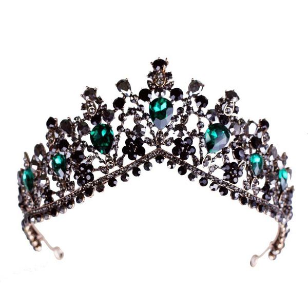 vintage baroque black rhinestone crystal bride crown and tiara bridal diadem headpiece wedding hair accessories jewelry jl, Golden;white
vintage baroque black rhinestone crystal bride crown and tiara bridal diadem headpiece wedding hair accessories jewelry jl, Golden;white