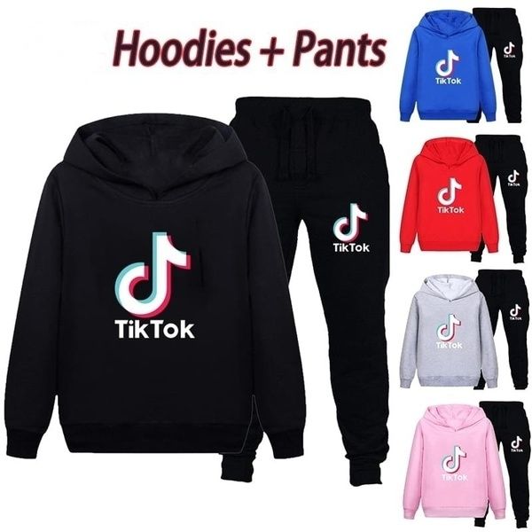 new fashion women men clothes tik tok printed hoodies + pants set casual hooded sweatshirt suits tracksuit suitable for male and female, Black
new fashion women men clothes tik tok printed hoodies + pants set casual hooded sweatshirt suits tracksuit suitable for male and female, Black
