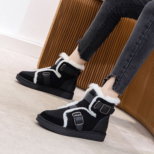 women boots winter warm snow boots women faux suede ankle for female winter shoes botas mujer plush shoes woman z6-45, Black
women boots winter warm snow boots women faux suede ankle for female winter shoes botas mujer plush shoes woman z6-45, Black