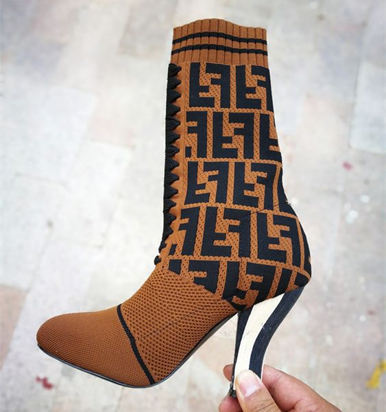 striking branded women fabric rockoko ankle boots fashion lady stretch knit chunky heel rubber outsole boots, Black
striking branded women fabric rockoko ankle boots fashion lady stretch knit chunky heel rubber outsole boots, Black