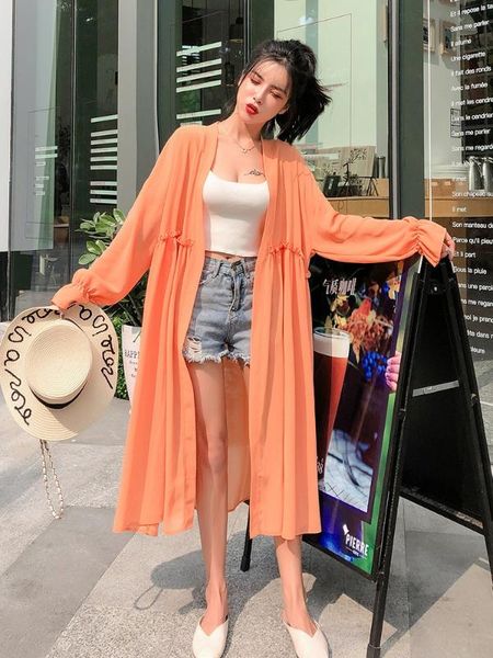 2020 women's shirt knitted sunscreen loose cardigan open stitch shirt fit outwear long flare sleeve blouses top
2020 women's shirt knitted sunscreen loose cardigan open stitch shirt fit outwear long flare sleeve blouses top