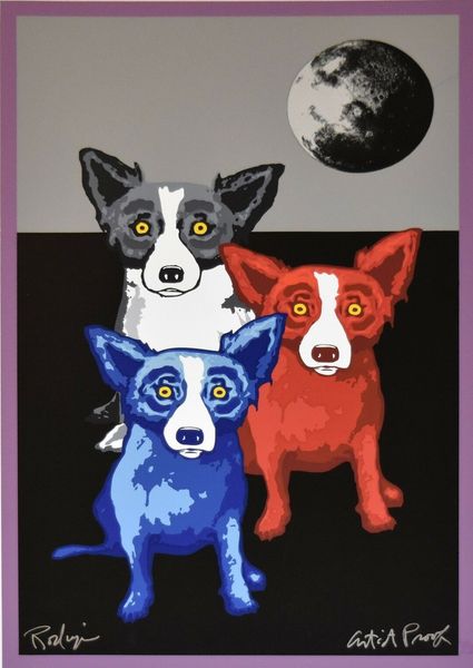 george rodrigue blue dog three's a crowd home decor handpainted &hd print oil painting on canvas wall art canvas pictures 200114
george rodrigue blue dog three's a crowd home decor handpainted &hd print oil painting on canvas wall art canvas pictures 200114