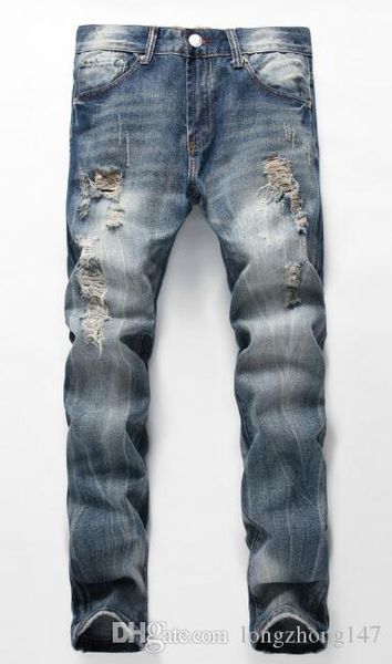 cool mens jeans slim fit biker men fashion designer draped zipper mens straight jeans nostalgic hole trousers clothes, Blue
cool mens jeans slim fit biker men fashion designer draped zipper mens straight jeans nostalgic hole trousers clothes, Blue