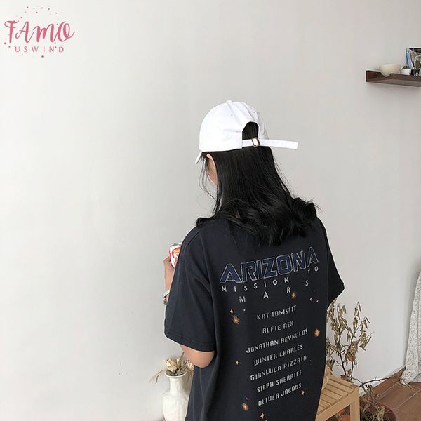 2019 black t shirt women clothes mission to mars spacecraft print arizona cotton women t shirt, White
2019 black t shirt women clothes mission to mars spacecraft print arizona cotton women t shirt, White