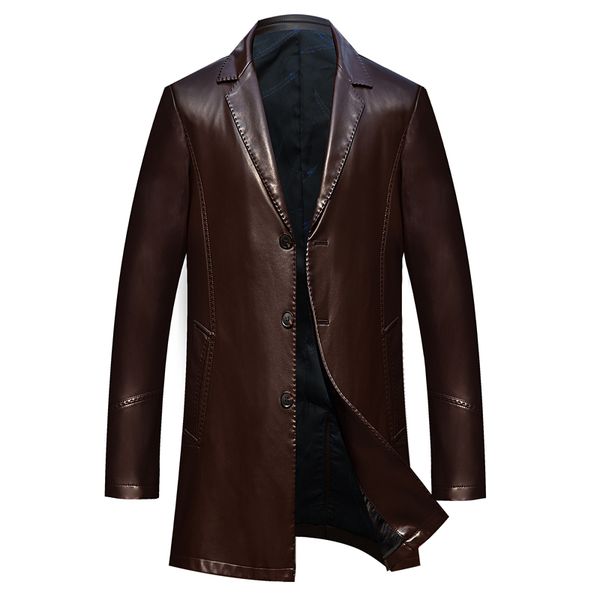 men's fur & faux drop spring and autumn loose lapel leather jacket men plus size casual mens coat, Black
men's fur & faux drop spring and autumn loose lapel leather jacket men plus size casual mens coat, Black