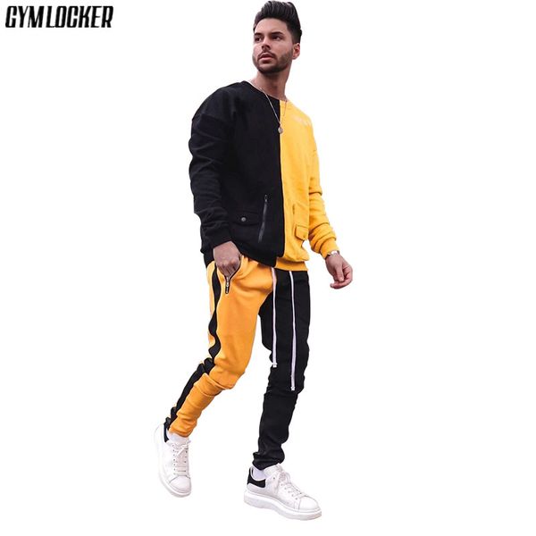 gymlocker new mens tracksuit set two pieces autumn winter men's suit two-color stitching pant sweatshirt male sweatsuit, Gray
gymlocker new mens tracksuit set two pieces autumn winter men's suit two-color stitching pant sweatshirt male sweatsuit, Gray