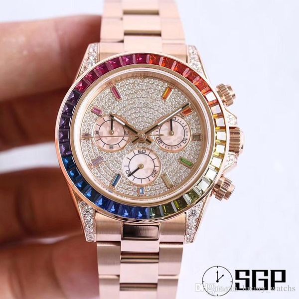 Sgp ro e gold luxury watch 116595 rainbow divi ion 7750 automatic mechanical watch timing function men de igner watche
Sgp ro e gold luxury watch 116595 rainbow divi ion 7750 automatic mechanical watch timing function men de igner watche