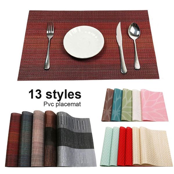 40# new arrival rectangle non slip pvc heat insulated pad placemat dining table mat kitchen supplies
40# new arrival rectangle non slip pvc heat insulated pad placemat dining table mat kitchen supplies