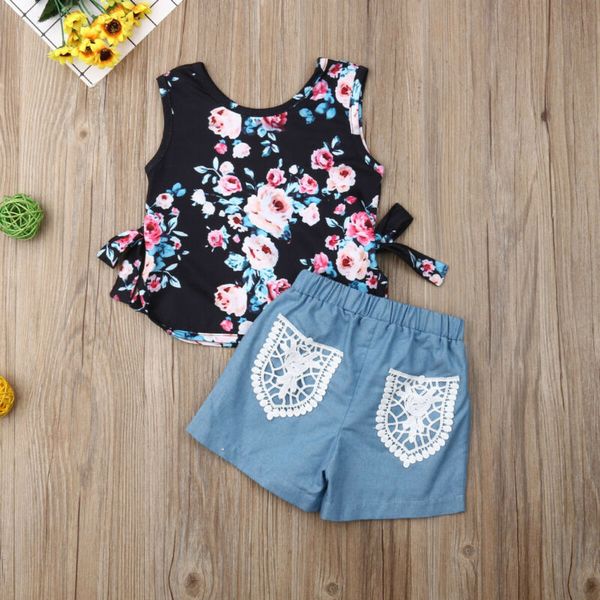 1-4years summer baby kids girls toddler tank vest+shorts pants outfits clothes set, White
1-4years summer baby kids girls toddler tank vest+shorts pants outfits clothes set, White