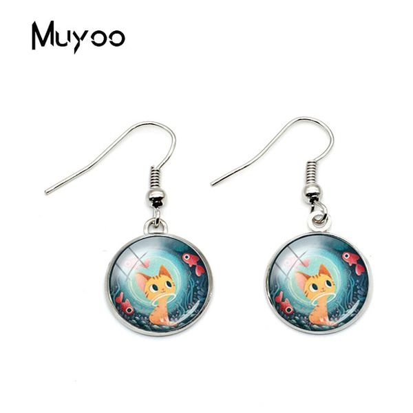 2019 new arrival lovely cats jewelry hook earrings glass cabochon earring cute cartoon little kitten handmade jewelry earrings, Silver
2019 new arrival lovely cats jewelry hook earrings glass cabochon earring cute cartoon little kitten handmade jewelry earrings, Silver