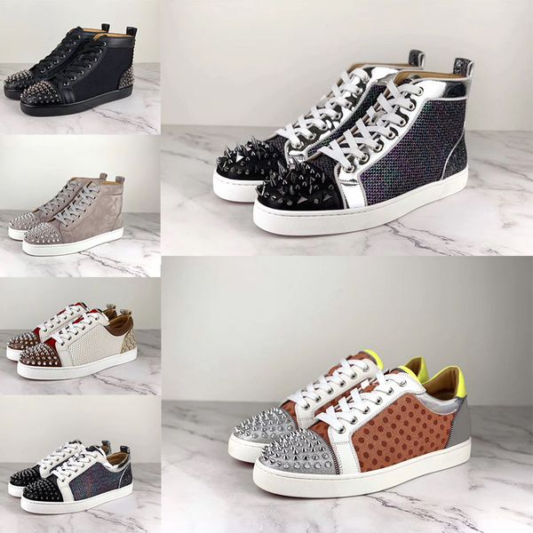 2019 new designer red men's shoes women's shoes casual laces ik no limit rare studs and rhinestone graffiti, Black
2019 new designer red men's shoes women's shoes casual laces ik no limit rare studs and rhinestone graffiti, Black