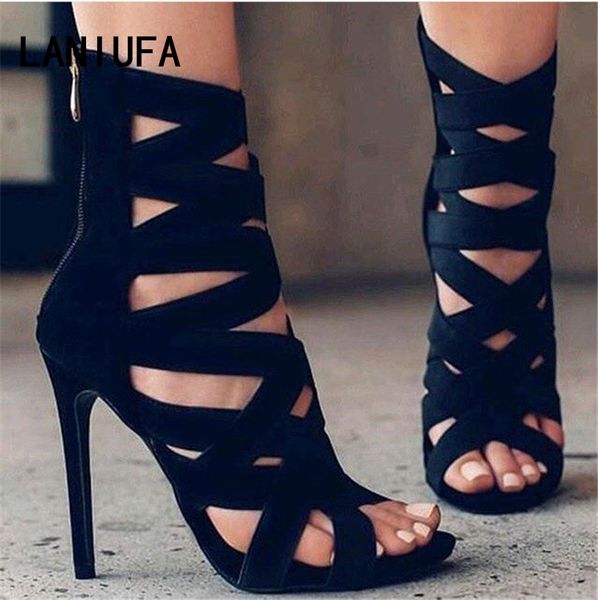 big size 34-43 new 2019 women heeled sandals stretchy bandage ankle strap pumps super high heels stiletto heels lady shoes #270, Black
big size 34-43 new 2019 women heeled sandals stretchy bandage ankle strap pumps super high heels stiletto heels lady shoes #270, Black