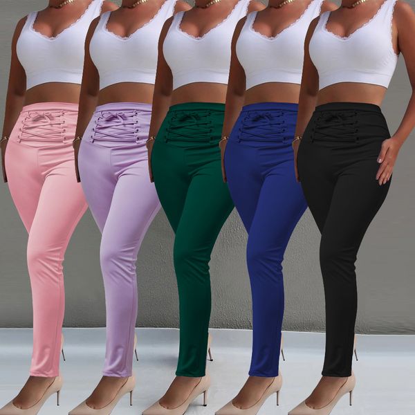 solid color slim high waist leggings casual sports straps elastic feet pants women pants capris, Black;white
solid color slim high waist leggings casual sports straps elastic feet pants women pants capris, Black;white