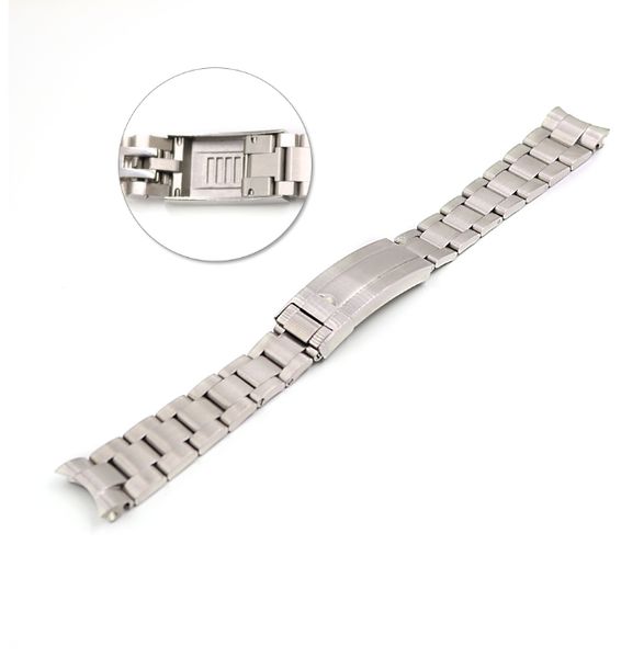 gospel2005 20mm solid curved end screw links new style glide lock clasp steel watch band bracelet for oyoster style submaariner, Black;brown
gospel2005 20mm solid curved end screw links new style glide lock clasp steel watch band bracelet for oyoster style submaariner, Black;brown