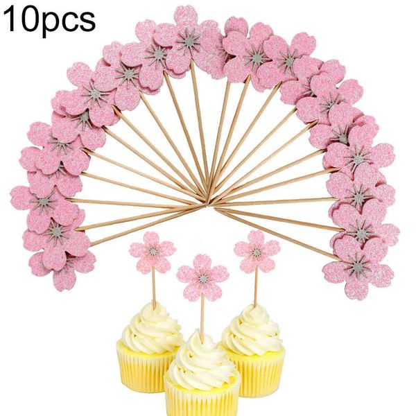 10pcs cherry blossom glitter cupcake cake er wedding birthday party decor accessary
10pcs cherry blossom glitter cupcake cake er wedding birthday party decor accessary