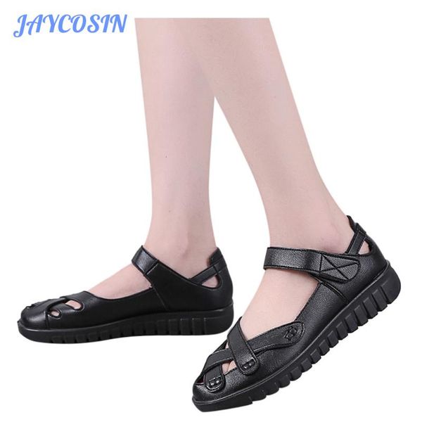 jaycosin women shoes fashion flat sandals women summer beach casual boho solid color black ankle strap shoes female slippers f15
jaycosin women shoes fashion flat sandals women summer beach casual boho solid color black ankle strap shoes female slippers f15