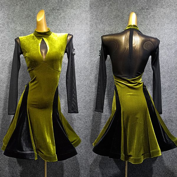 latin dance dress adults winter velvet performance clothing salsa rumba cha cha samba tango dancing women practice wear dn4745, Black;red
latin dance dress adults winter velvet performance clothing salsa rumba cha cha samba tango dancing women practice wear dn4745, Black;red