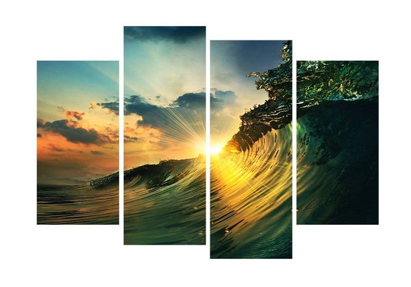 4pcs/set unframed moving wave under the sunshine print on canvas wall art picture for home and living room decor
4pcs/set unframed moving wave under the sunshine print on canvas wall art picture for home and living room decor