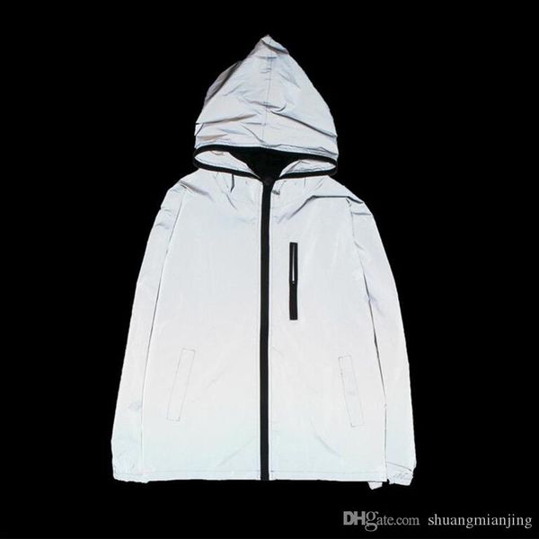 new 2018 men jacket casual hiphop windbreaker reflective jacket hooded men and women lovers coat hooded fluorescent clothing, Black;brown
new 2018 men jacket casual hiphop windbreaker reflective jacket hooded men and women lovers coat hooded fluorescent clothing, Black;brown