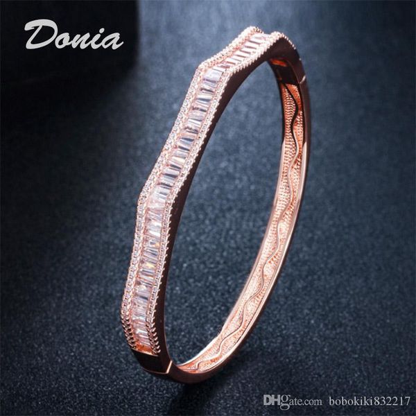donia jewelry rose gold plating exaggerates luxury european and american fashion micro inlaid zircon adjustable bracelet, Black
donia jewelry rose gold plating exaggerates luxury european and american fashion micro inlaid zircon adjustable bracelet, Black