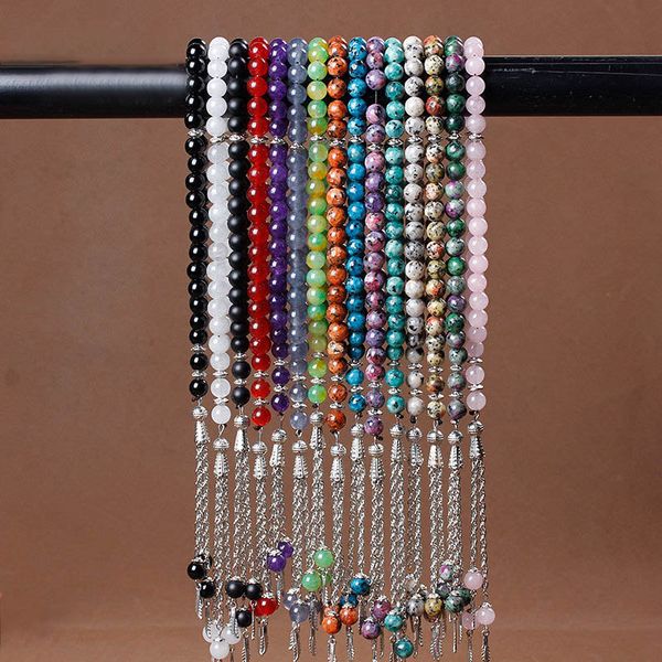 8mm natural stone black agates bead tassel pendant 33 prayer beads islamic muslim tasbih mohammed rosary for women men
8mm natural stone black agates bead tassel pendant 33 prayer beads islamic muslim tasbih mohammed rosary for women men