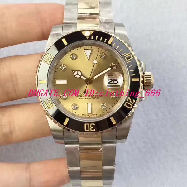 2019 luxury v7 version two-tone 18k wrapped gold 40mm mens automatic watch ceramic bezel eta 2836 movement men sport watch, Slivery;brown
2019 luxury v7 version two-tone 18k wrapped gold 40mm mens automatic watch ceramic bezel eta 2836 movement men sport watch, Slivery;brown
