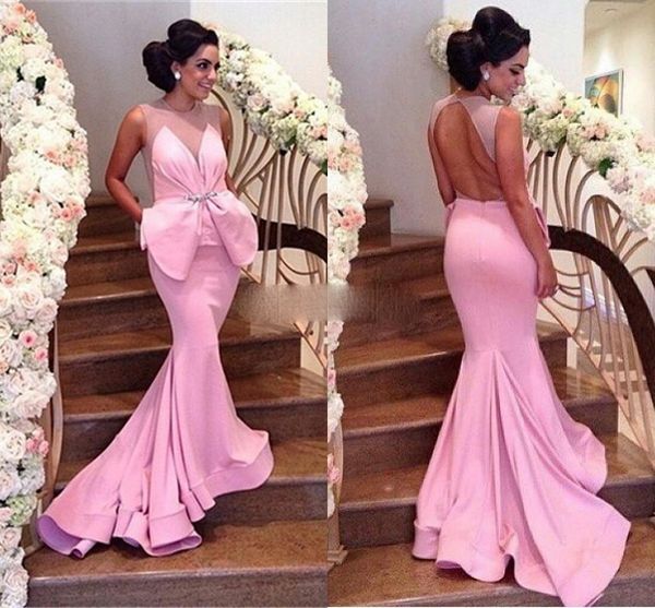 mermaid prom dresses jewel hollow back draped peplum sash long formal evening party gowns abendkleid robes de soirée, Black
mermaid prom dresses jewel hollow back draped peplum sash long formal evening party gowns abendkleid robes de soirée, Black