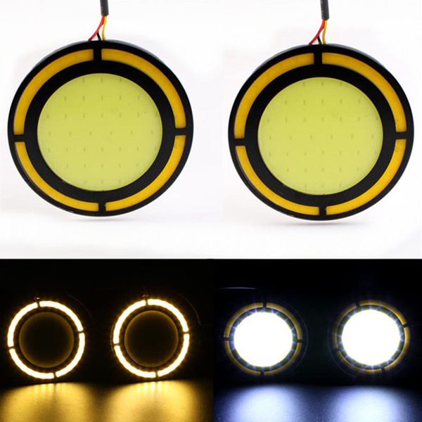 car daytime running lights waterproof cob led light source round 72mm car styling fog lamps white yellow dual color drl lamp 12v
car daytime running lights waterproof cob led light source round 72mm car styling fog lamps white yellow dual color drl lamp 12v
