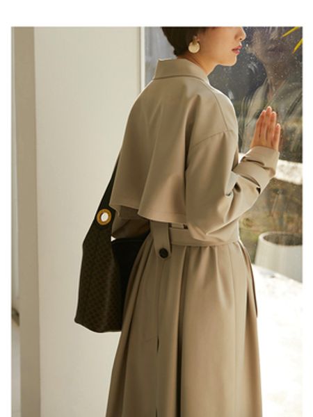 uk brand new fashion 2020 fall /autumn casual double breasted simple classic long trench coat with belt chic female windbreaker, Tan;black
uk brand new fashion 2020 fall /autumn casual double breasted simple classic long trench coat with belt chic female windbreaker, Tan;black