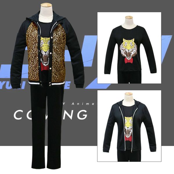 yuri on ice plisetsky yuri men's cosplay costume sports school uniform jacket tiger coat only + pants, Black;red
yuri on ice plisetsky yuri men's cosplay costume sports school uniform jacket tiger coat only + pants, Black;red