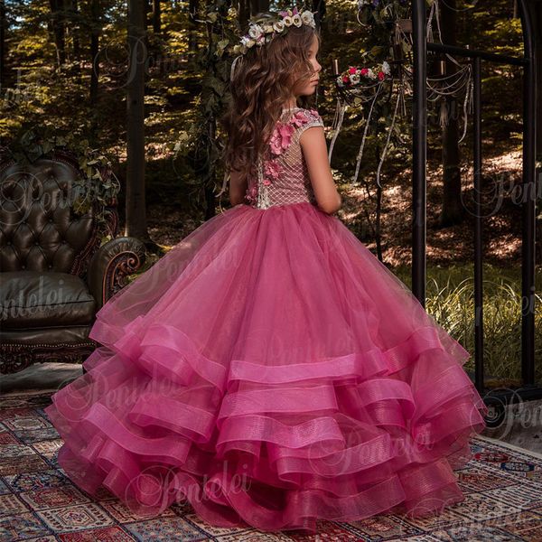 luxurious flower girl dresses cascading tulle girls birthday party for weddings kids first communion pageant dresses, Red;yellow
luxurious flower girl dresses cascading tulle girls birthday party for weddings kids first communion pageant dresses, Red;yellow