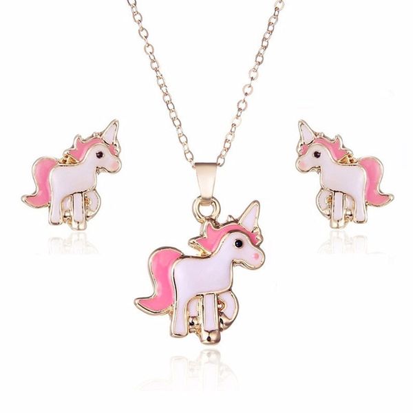 3pcs/set pink horse unicorn jewelry sets earrings necklaces for women girl animal decorations kits gifts wedding party, Silver
3pcs/set pink horse unicorn jewelry sets earrings necklaces for women girl animal decorations kits gifts wedding party, Silver