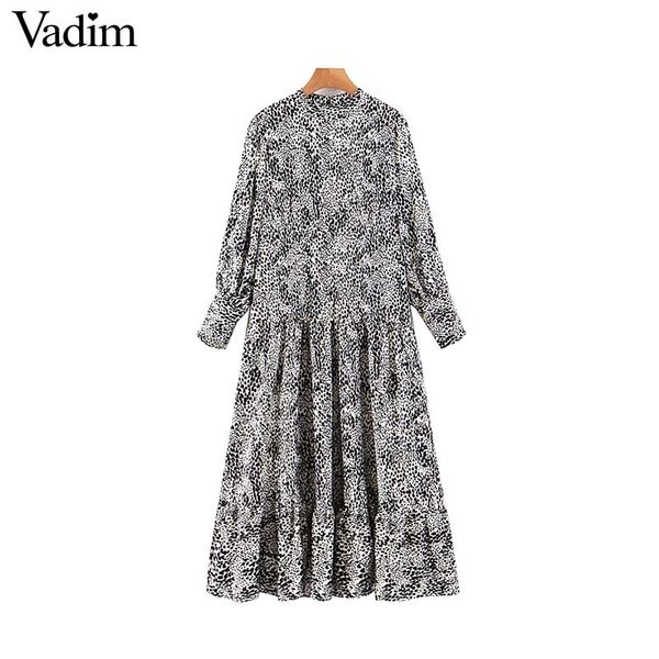 vadim women vintage leopard print midi dress animal pattern long sleeve o neck female casaul elegant dresses vestidos qc853, Black;gray
vadim women vintage leopard print midi dress animal pattern long sleeve o neck female casaul elegant dresses vestidos qc853, Black;gray
