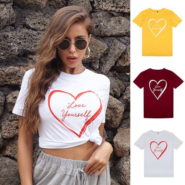 love printing t-shirt female short-sleeved bottoming shirt loose casual fashion large size trend 2020 new summer plus size, White
love printing t-shirt female short-sleeved bottoming shirt loose casual fashion large size trend 2020 new summer plus size, White