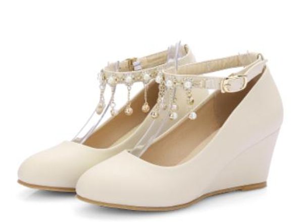 2019 women's shoes in spring and autumn with new style slope heel round head@5048, Black
2019 women's shoes in spring and autumn with new style slope heel round head@5048, Black