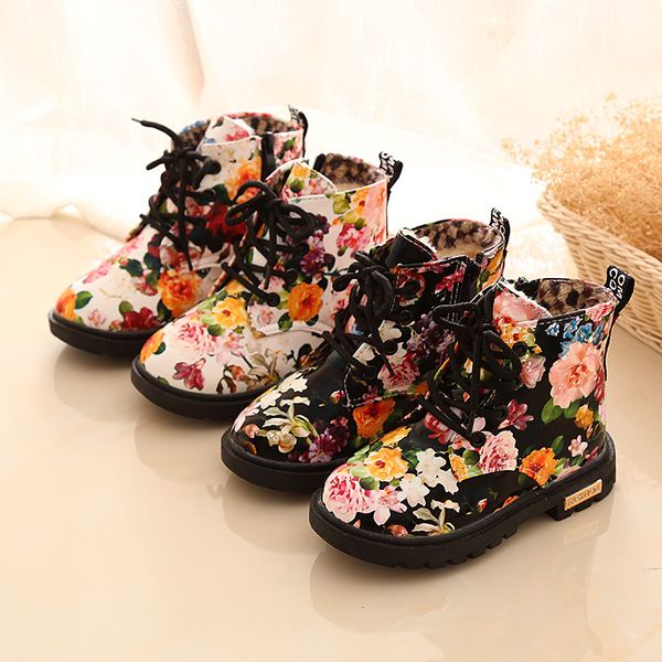 winter children martin boots plush pu leather print flowers non-slip kids shoes girls snow boots, Black;grey
winter children martin boots plush pu leather print flowers non-slip kids shoes girls snow boots, Black;grey