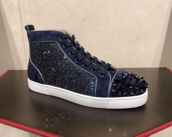 couple trainers mix 2019 flat no limit red sole women men's spiked pik sneakers loox strass flat red bottom sneaker louspikes, Black
couple trainers mix 2019 flat no limit red sole women men's spiked pik sneakers loox strass flat red bottom sneaker louspikes, Black